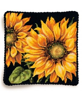 Dimensions Dramatic Sunflower Needlepoint Kit